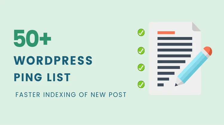 ping list mới nhất dành cho website wordpress